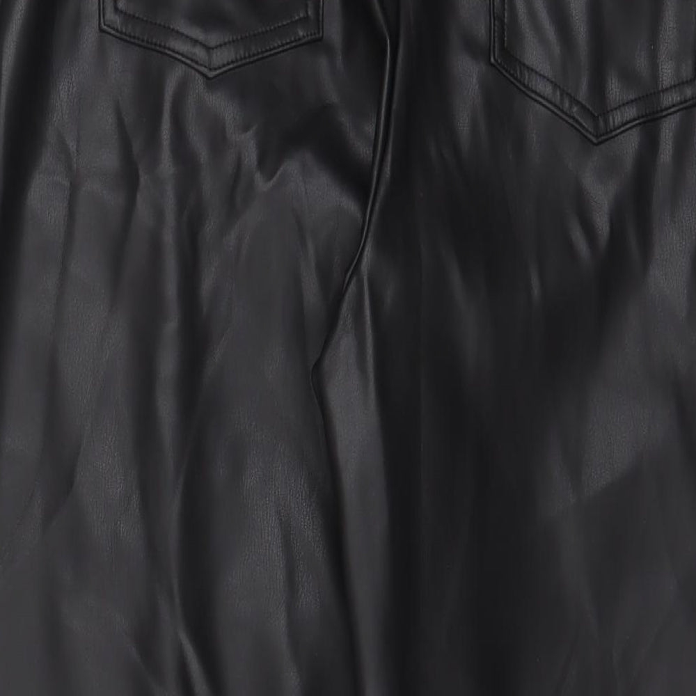 Womens UK Size 18 Marks and Spencer Regular Fit Black Trousers