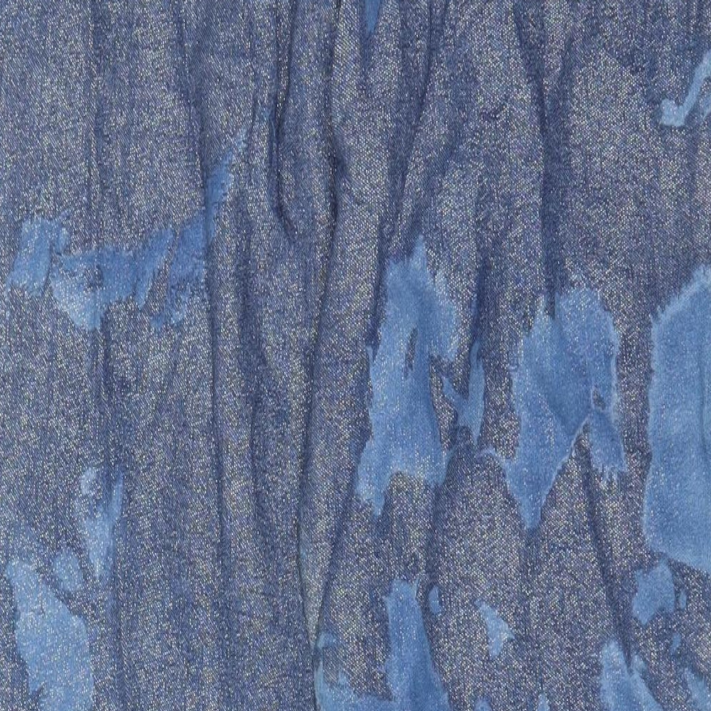 Wichele Womens Blue Cotton Straight Jeans Size 14 L32 in Regular Zip