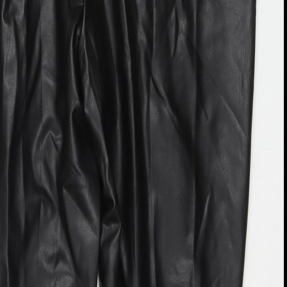 Womens UK Size 20 Marks and Spencer Regular Fit Pedal Pusher Black Trousers