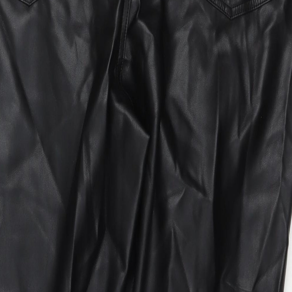 Womens UK Size 24 Marks and Spencer Regular Fit Carrot Black Trousers