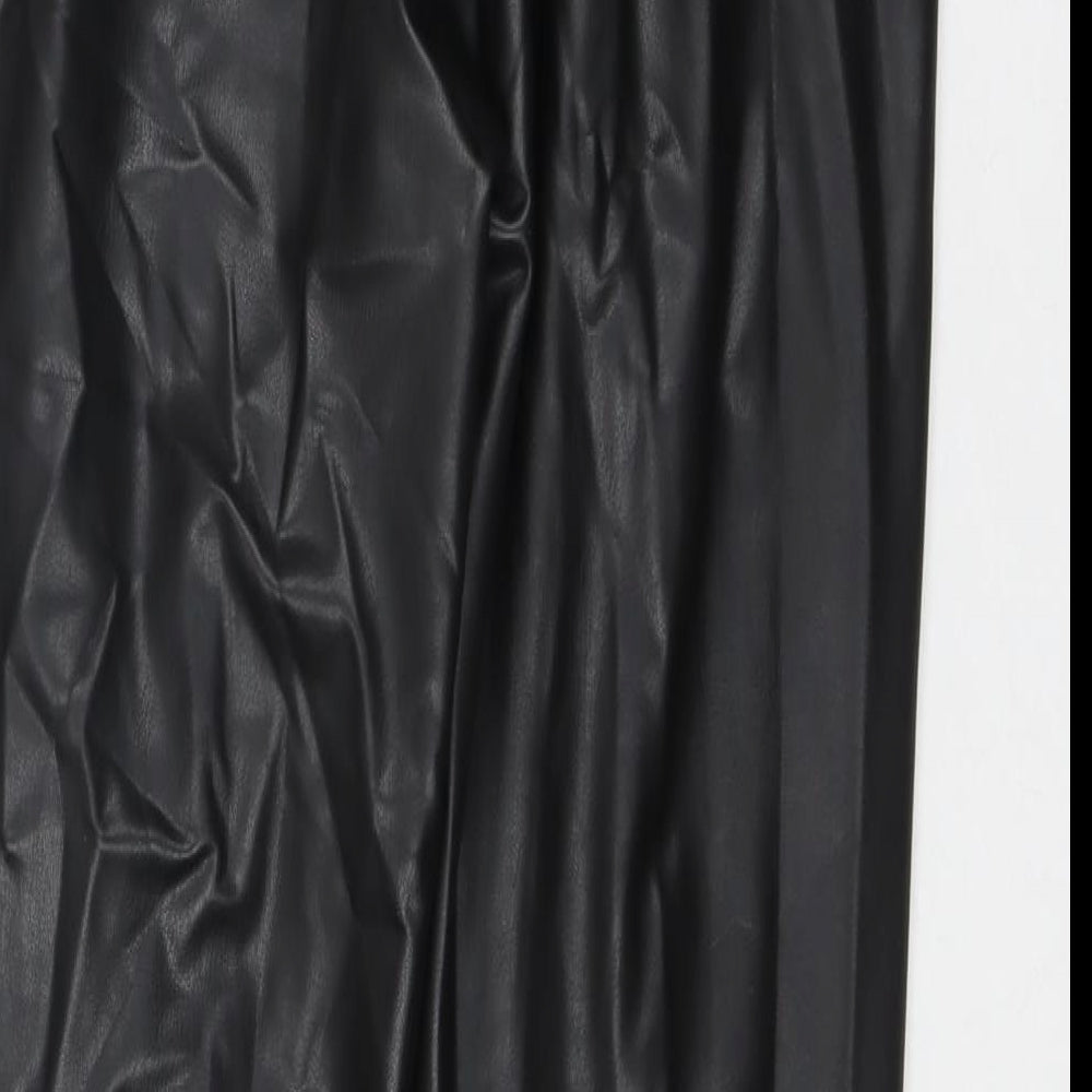 Womens UK Size 14 Marks and Spencer Regular Fit Pedal Pusher Black Trousers