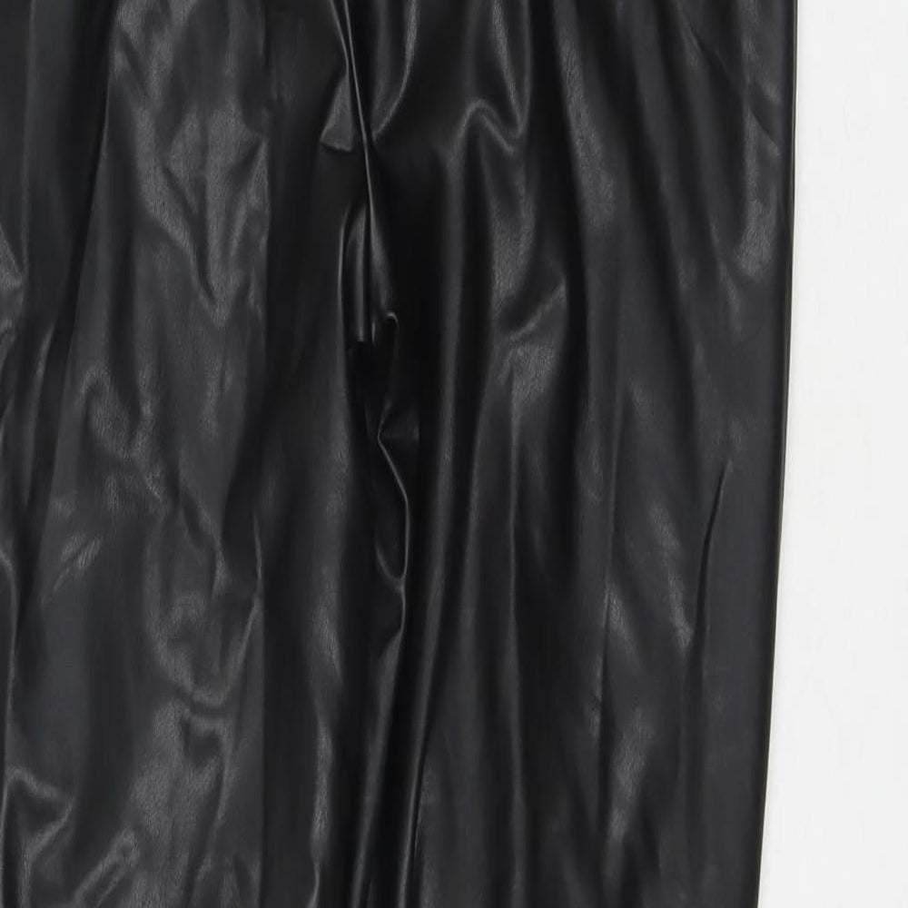 Womens UK Size 18 Marks and Spencer Regular Fit Pedal Pusher Black Trousers