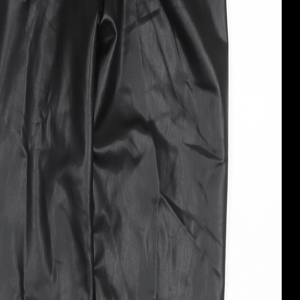 Womens UK Size 8 Marks and Spencer Regular Fit Pedal Pusher Black Trousers