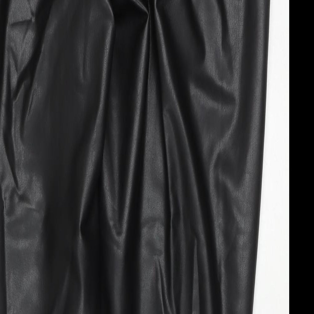 Womens UK Size 18 Marks and Spencer Regular Fit Pedal Pusher Black Trousers