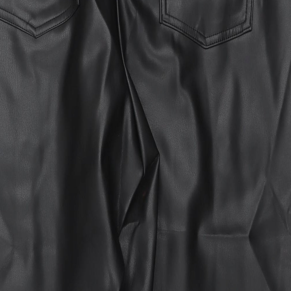 Womens UK Size 20 Marks and Spencer Regular Fit Cropped Black Trousers