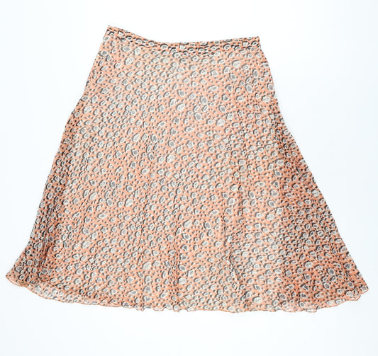 Womens UK Size 10 Marks and Spencer Pink Swing Skirt