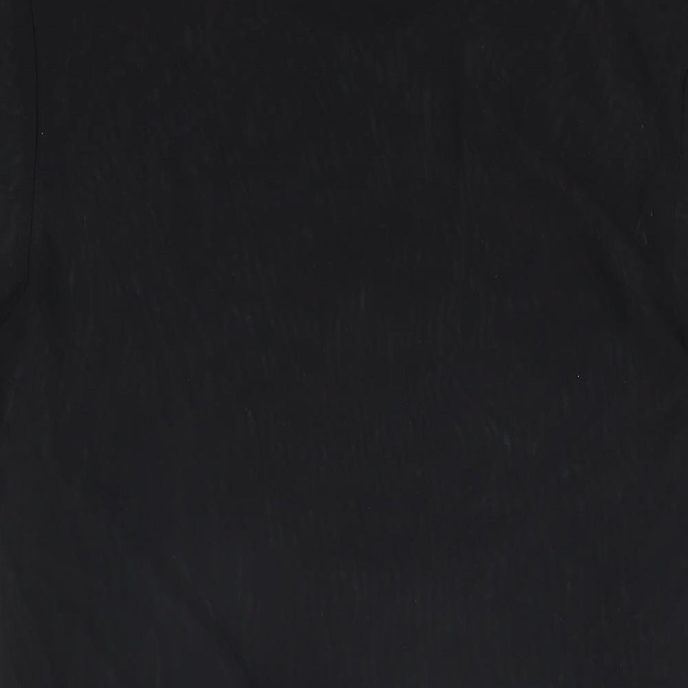 Womens UK Size M ASOS Black Basic T-Shirt