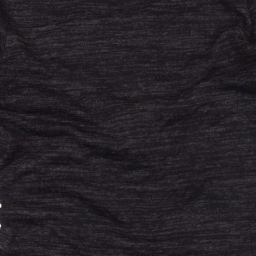 Dorothy Perkins Womens Black Polyester Bodycon Size 16 Round Neck Pullover - Twist Front