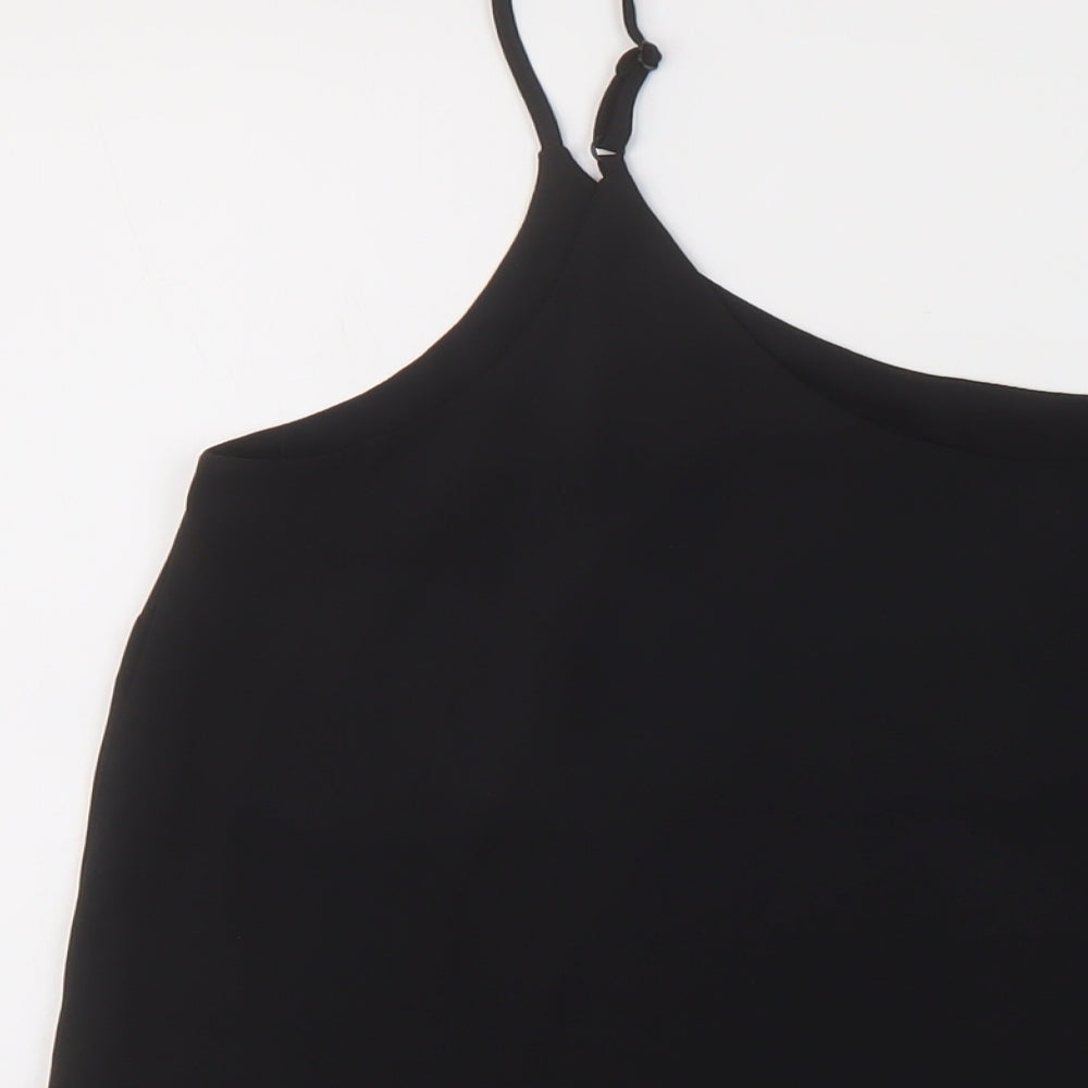 Womens UK Size 14 Dorothy Perkins Black Basic Tank