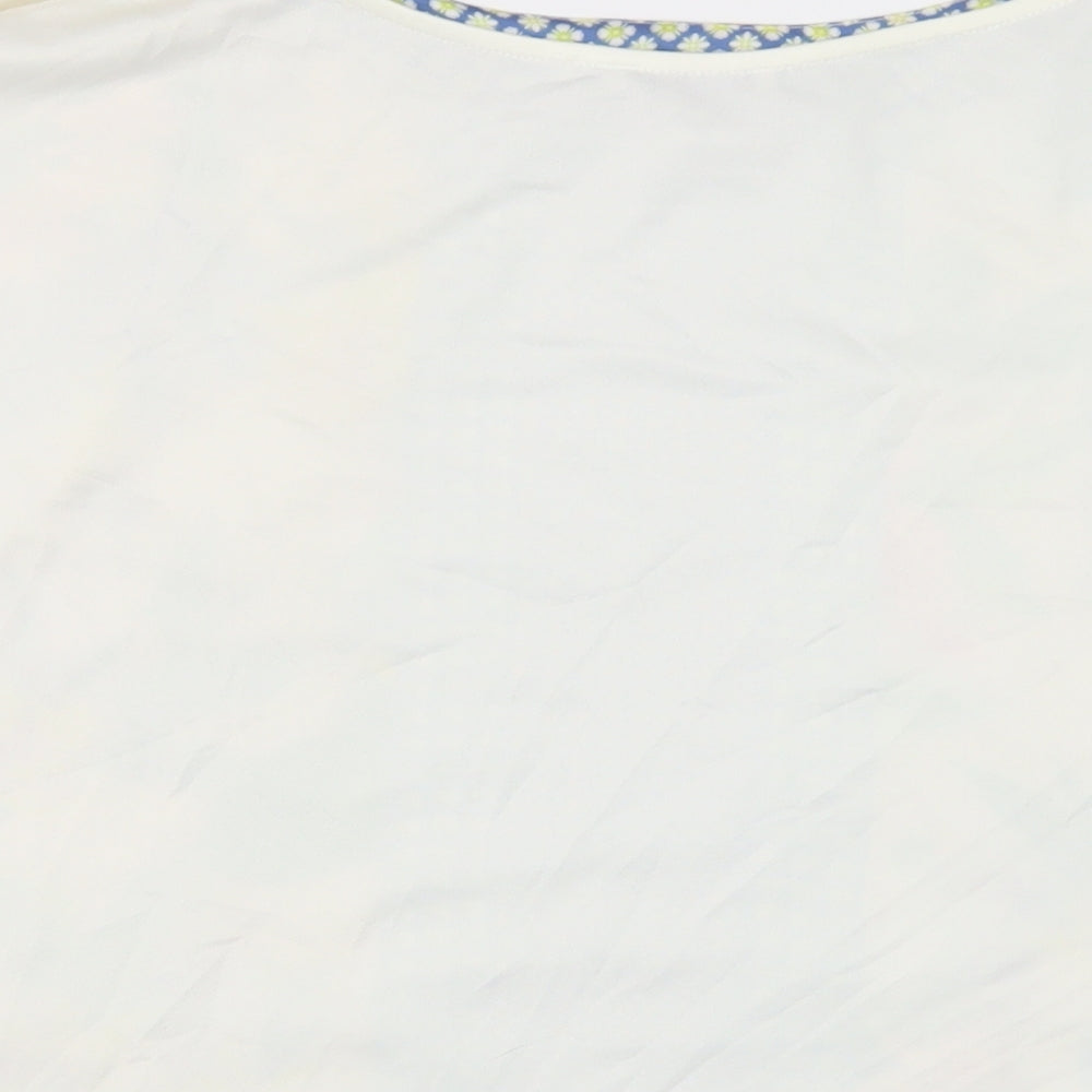 Womens UK Size L Zara Multicoloured Basic T-Shirt