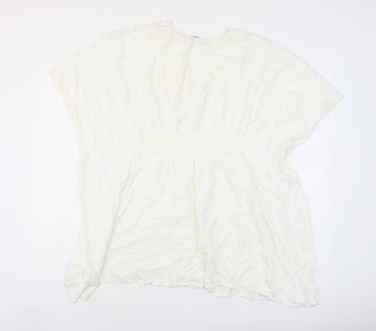 Womens UK Size M Marks and Spencer Ivory Basic Blouse