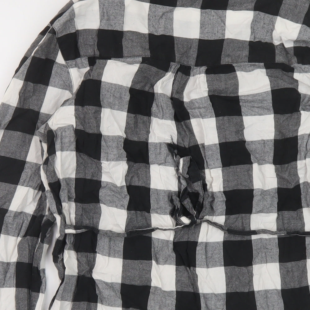 Womens UK Size 10 Dorothy Perkins Black Basic Button-Up
