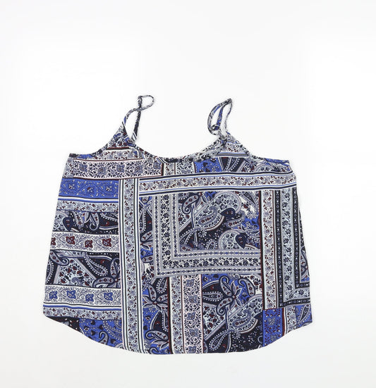 Womens UK Size M Cotton On Blue Camisole Blouse