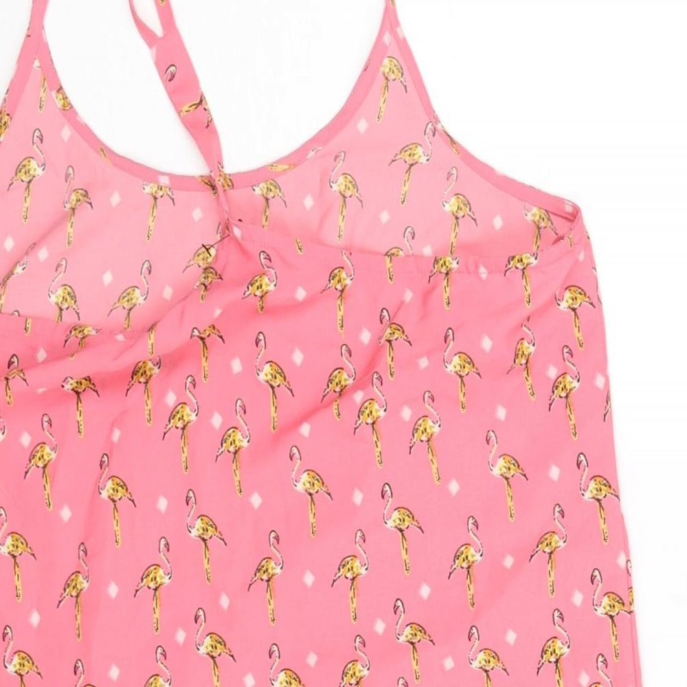 Womens UK Size S Brave Soul Pink Camisole Blouse