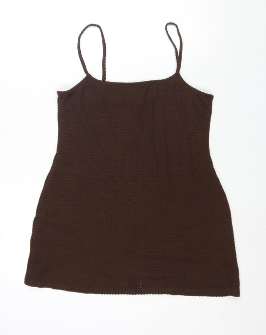 Womens UK Size M Divided by H&M Brown Camisole Blouse