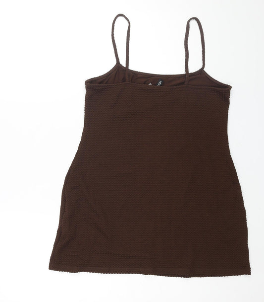 Womens UK Size M Divided by H&M Brown Camisole Blouse
