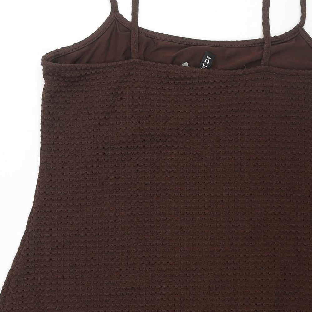 Womens UK Size M Divided by H&M Brown Camisole Blouse
