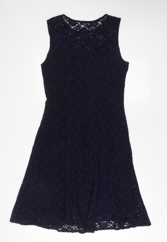 Roman Womens Black Polyamide A-Line Size 16 Boat Neck Pullover