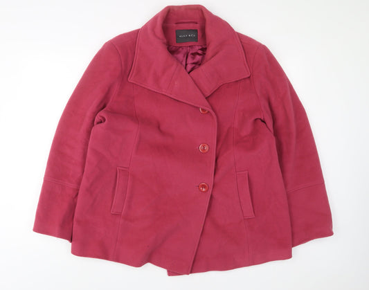 Womens UK Size 18 Alex & Co Pink Overcoat
