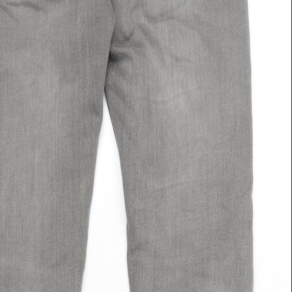 Mens UK Size 28 in Topman Regular Fit Skinny Grey Jeans