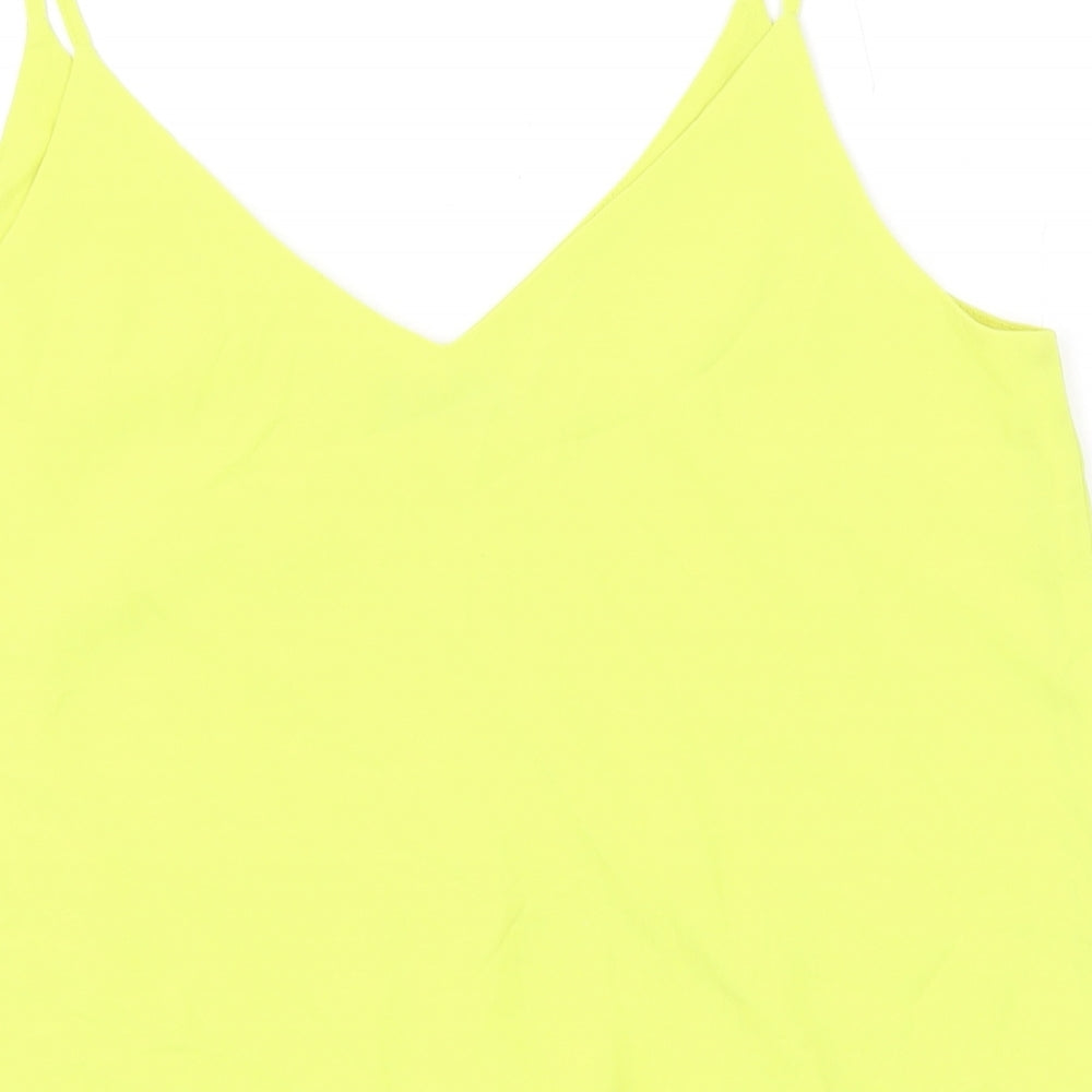 Womens UK Size 10 Oasis Yellow Camisole Tank