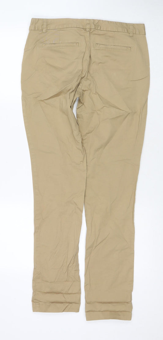 Womens UK Size 8 Gap Regular Fit Beige Trousers