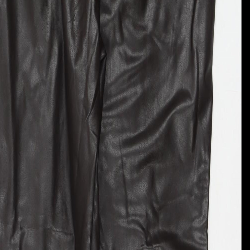 Womens UK Size 18 Marks and Spencer Regular Fit Pedal Pusher Brown Trousers