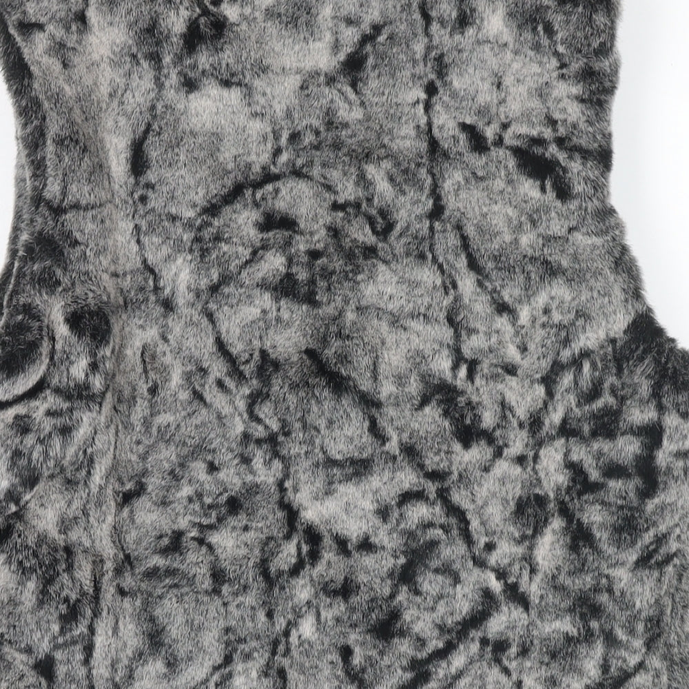 John Lewis Womens Grey Gilet Waistcoat Size 12 Zip