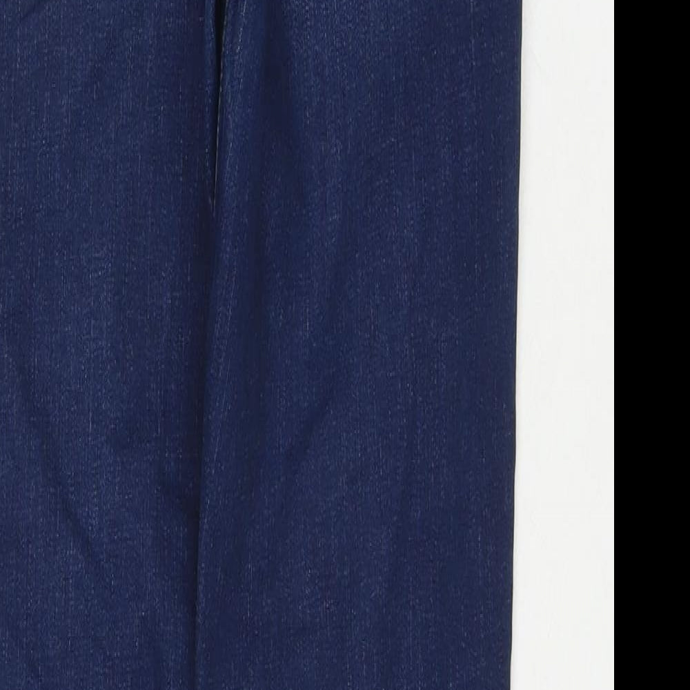 Flying Monkey Womens Blue Cotton Straight Jeans Size 30 in L29 in Regular Zip