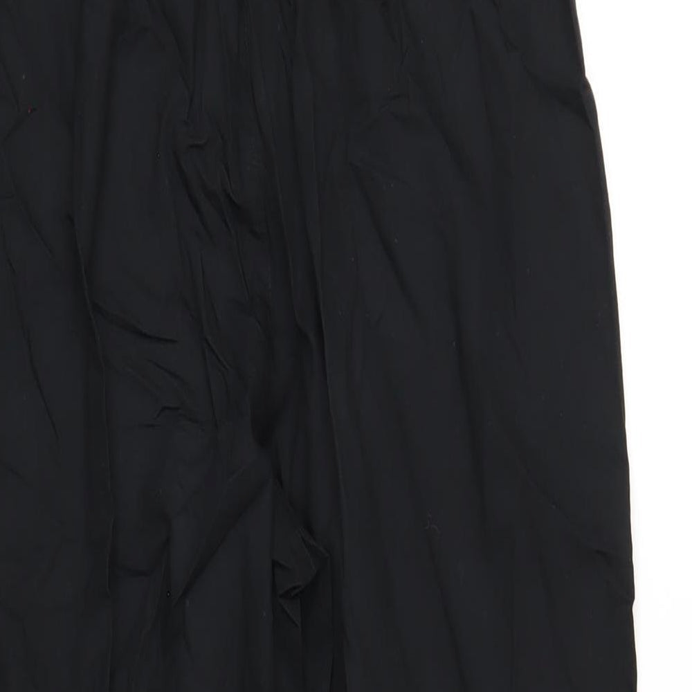 Zara Womens Black Cotton Jumpsuit One-Piece Size XS L32 in Zip