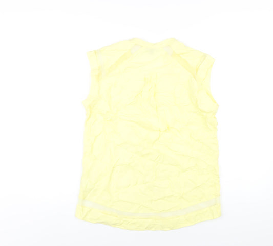 Womens UK Size 10 Warehouse Yellow Basic Tank