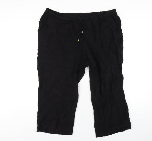 Womens UK Size 20 Capsule Regular Fit Black Trousers