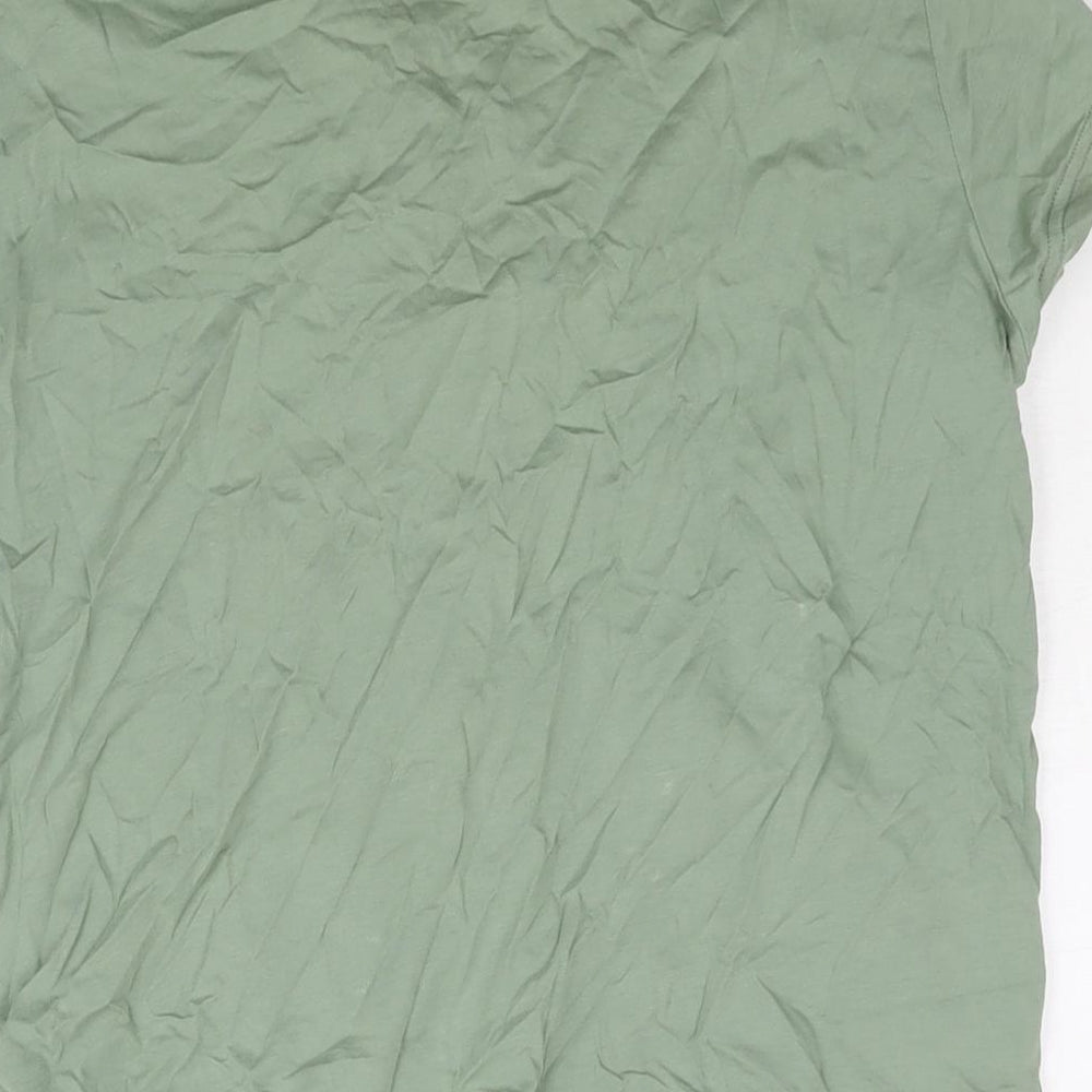 Womens UK Size 10 Sandwich Green Basic Blouse