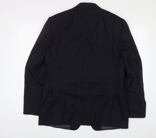 Mens UK Size 40 Marks and Spencer Regular Blue Suit Jacket