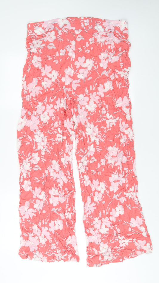 Womens UK Size 2XL VERO MODA Regular Fit Pink Trousers