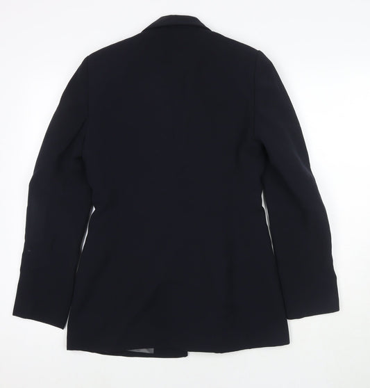 Principles Womens Black Jacket Blazer Size 8 Button