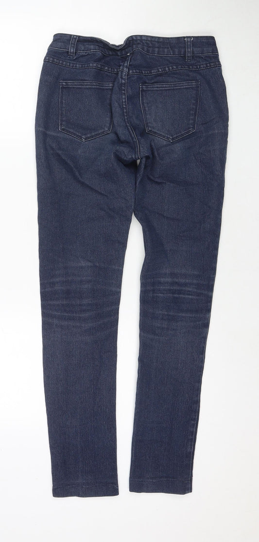 Womens UK Size 28 in Skinny Regular Fit Skinny Blue Jeans