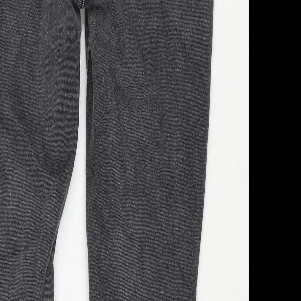 Zara Womens Grey Polyester Blend Skinny Jeans Size 8 L25 in Regular Zip