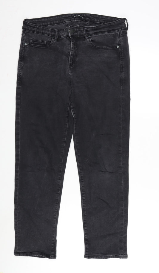 Mens UK Size 29 in Baukjen Regular Fit Straight Grey Jeans
