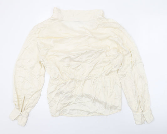 Womens UK Size L NEXT Beige Basic Blouse