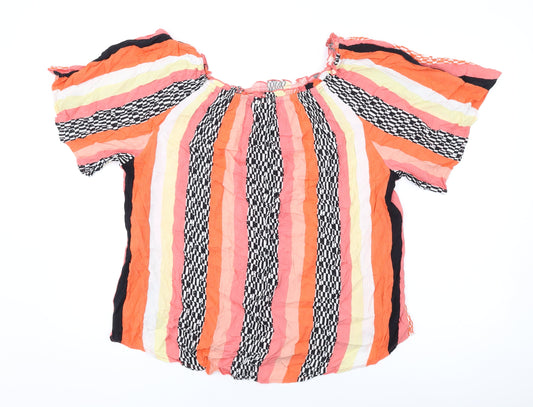 Womens UK Size L Gap Multicoloured Basic Blouse