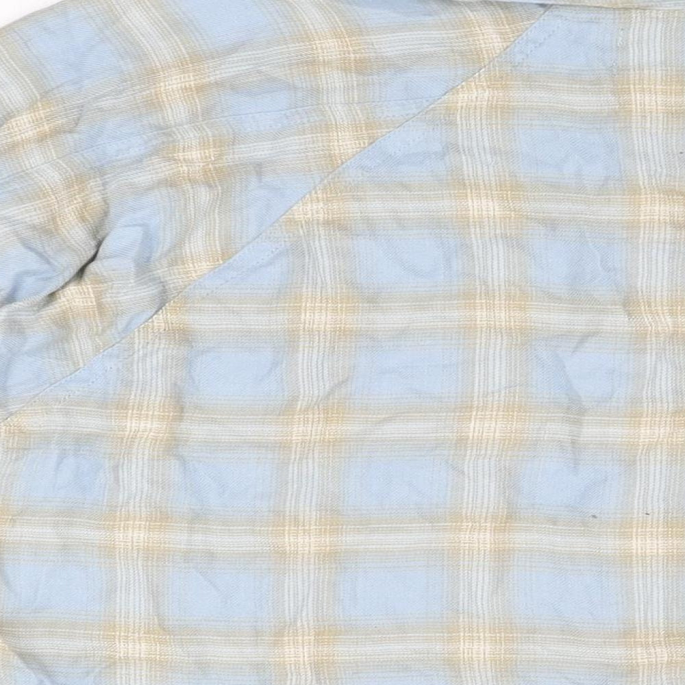 Womens UK Size M Urban Outfitters Blue Basic Button-Up