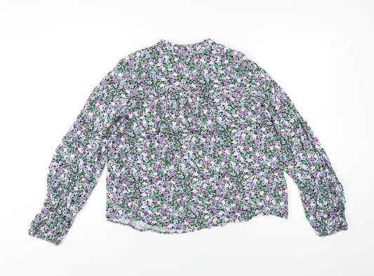 Womens UK Size 8 Marks and Spencer Multicoloured Basic Blouse