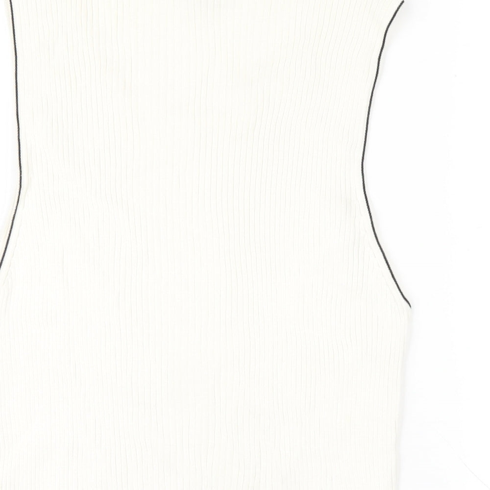 Womens UK Size 16 NEXT Ivory Basic Tank