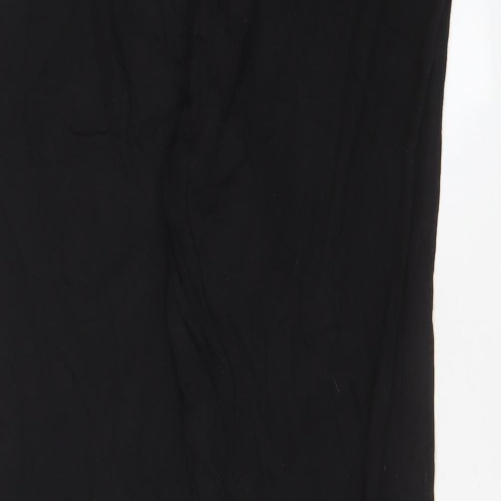 Womens UK Size S H&M Regular Fit Black Trousers