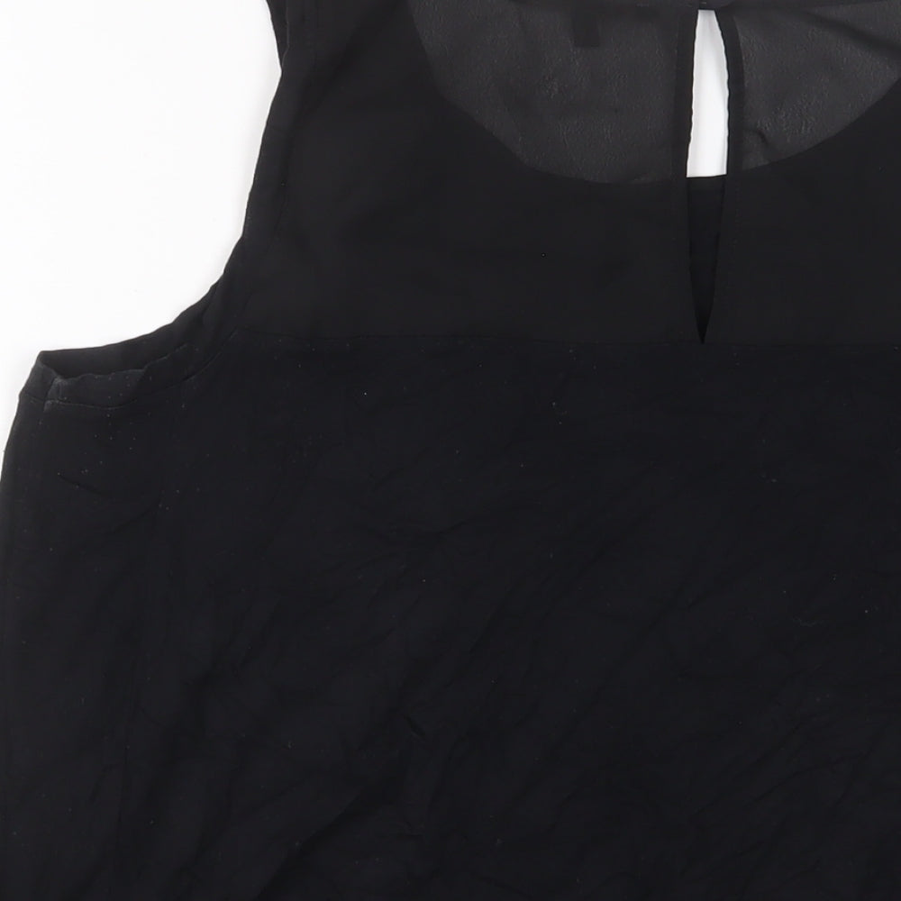 Womens UK Size 16 NEXT Black Basic Tank
