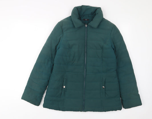 Womens UK Size 10 M&Co Green Jacket