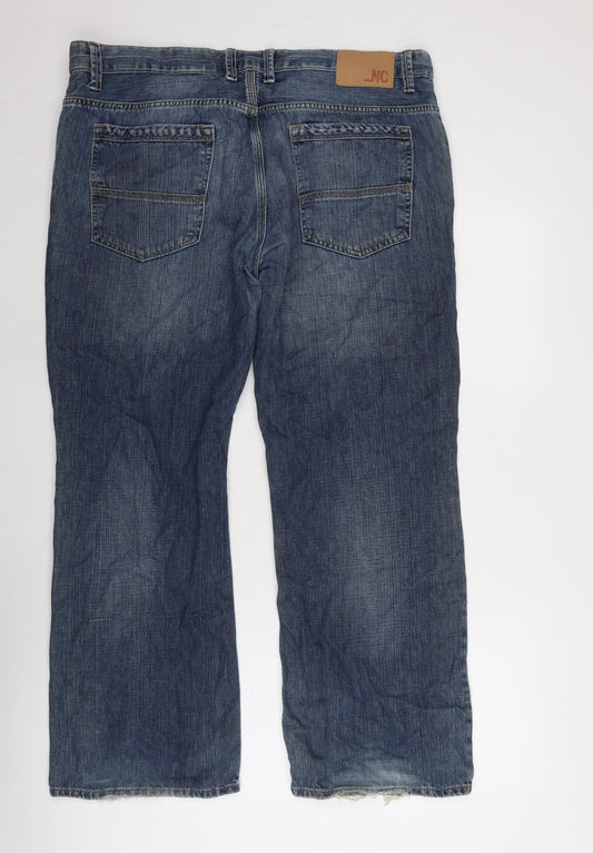 Womens UK Size 40 in Marks and Spencer Regular Fit Straight Blue Jeans