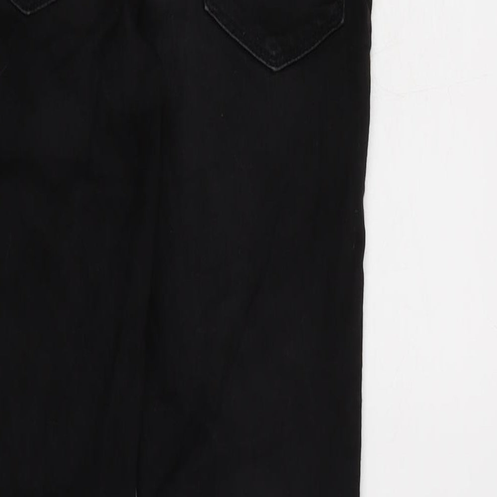 Levi's Womens Black Cotton Straight Jeans Size 24 in L27 in Regular Zip