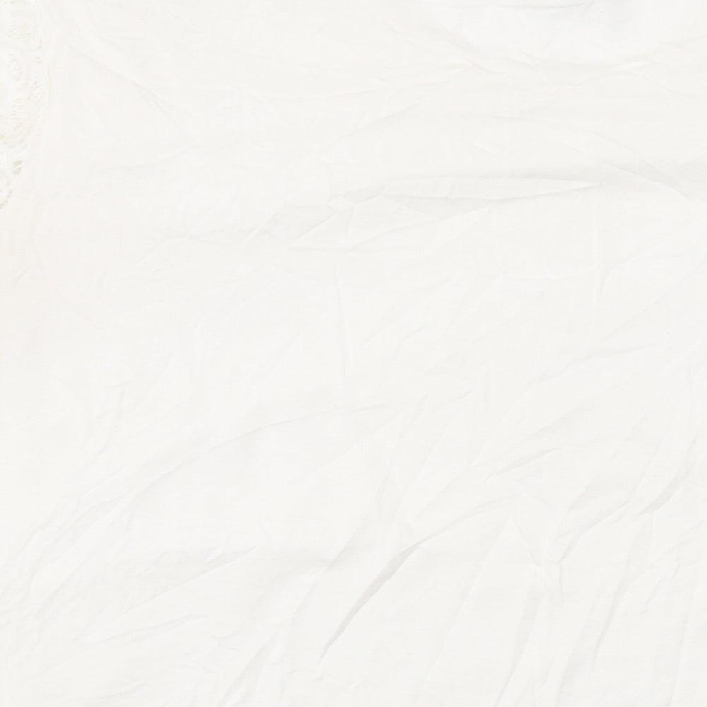 Womens UK Size L Yue Sheng White Basic T-Shirt